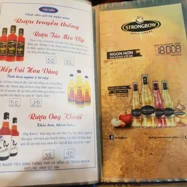 Thực đơn- Quán Nhậu Dê Tài Ký - Phan Huy Ích