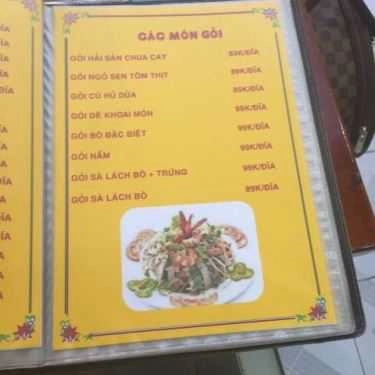 Thực đơn- Dê Tươi 424 - Quán Nhậu