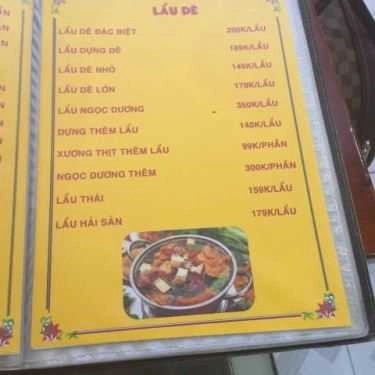 Thực đơn- Dê Tươi 424 - Quán Nhậu