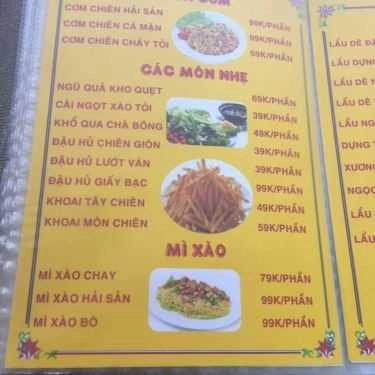 Thực đơn- Dê Tươi 424 - Quán Nhậu