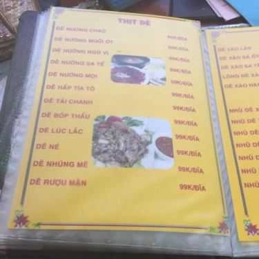 Thực đơn- Dê Tươi 424 - Quán Nhậu