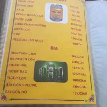 Thực đơn- Dê Tươi 424 - Quán Nhậu