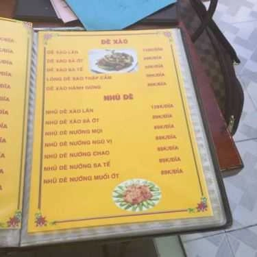 Thực đơn- Dê Tươi 424 - Quán Nhậu
