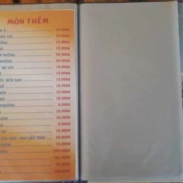 Thực đơn- Quán Nhậu Lộc Phát - Dê Nướng & Hải Sản