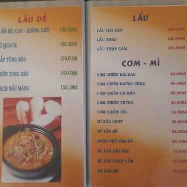 Thực đơn- Quán Nhậu Lộc Phát - Dê Nướng & Hải Sản
