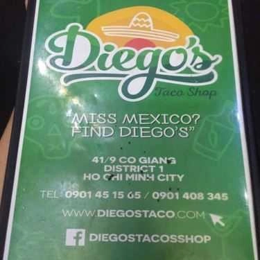 Thực đơn- Shop online Diego's Taco Shop - Nhà Hàng Ẩm Thực Mexican Online