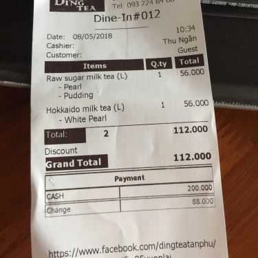 Tổng hợp- Cafe Ding Tea - Vườn Lài