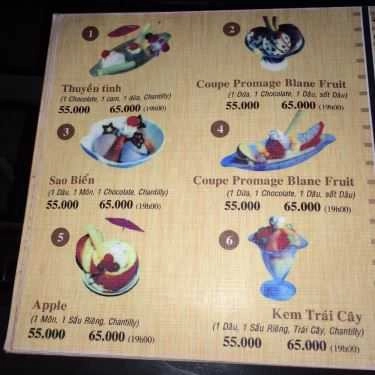 Thực đơn- Diva Piano Cafe - Ngô Quyền