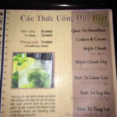 Thực đơn- Diva Piano Cafe - Ngô Quyền