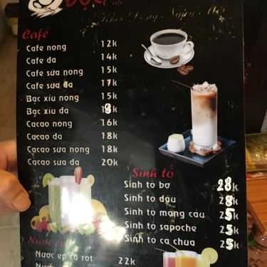 Thực đơn- Độc Cafe