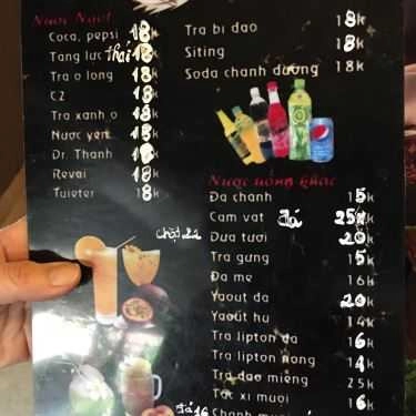 Thực đơn- Độc Cafe