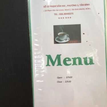 Thực đơn- Cafe Đồng Xanh - Nước Trái Cây & Sinh Tố