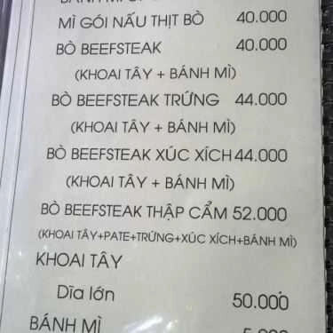 Thực đơn- Đồng Xanh Cafe - Lê Đức Thọ