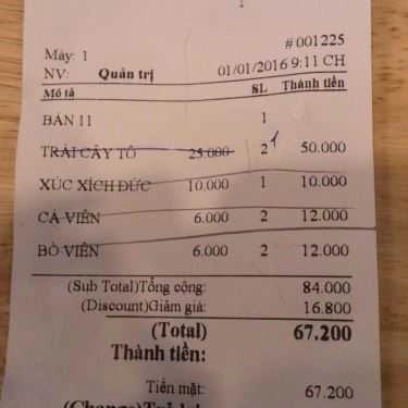 Thực đơn- Tiệm Bánh Dp Food & Drink