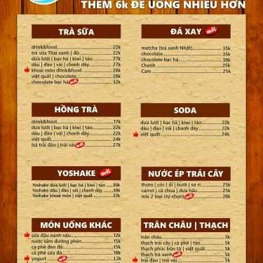 Thực đơn- Cafe Drink & Food Express
