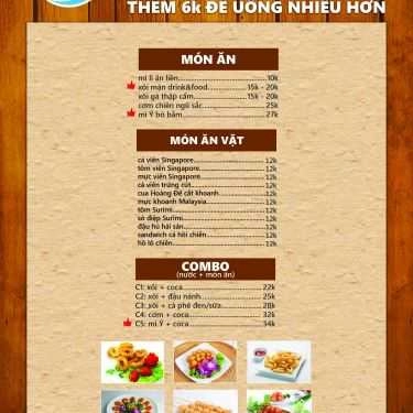 Thực đơn- Cafe Drink & Food Express