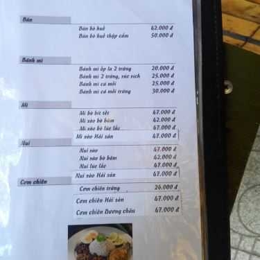 Thực đơn- Eden Coffee - Nguyễn Thị Định