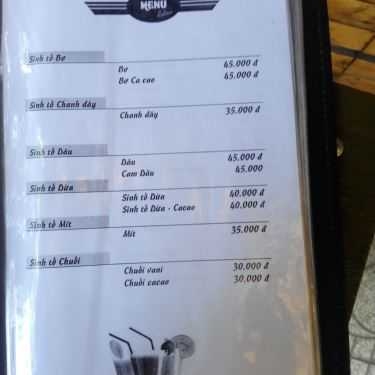 Thực đơn- Eden Coffee - Nguyễn Thị Định
