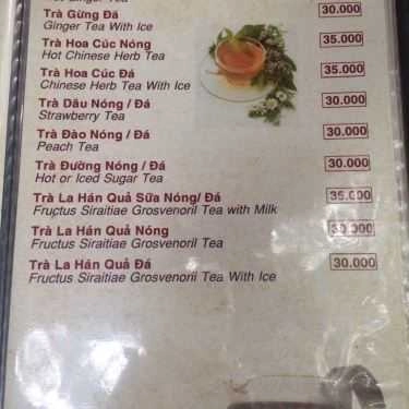 Thực đơn- Eden Garden Cafe