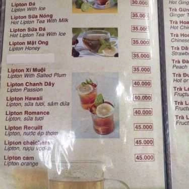 Thực đơn- Eden Garden Cafe