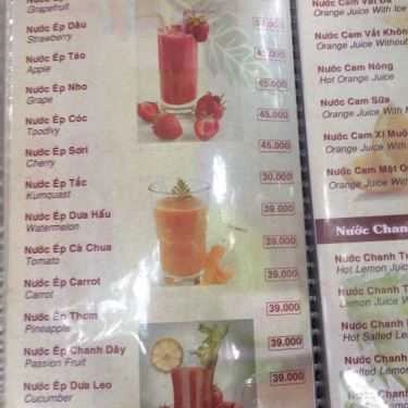 Thực đơn- Eden Garden Cafe