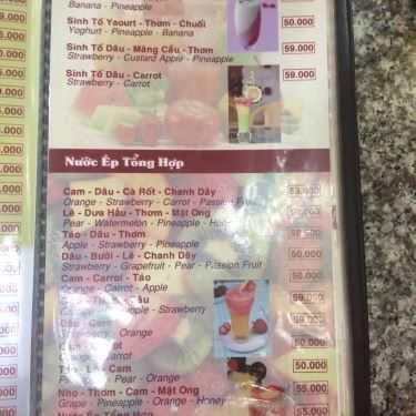 Thực đơn- Eden Garden Cafe