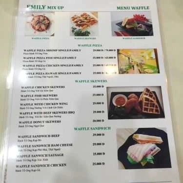 Thực đơn- Emily Mix Up - Ăn Vặt & Trà Sữa