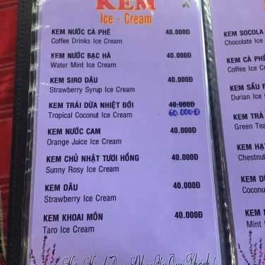 Thực đơn- Ery's House Cafe