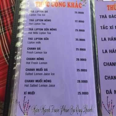 Thực đơn- Ery's House Cafe
