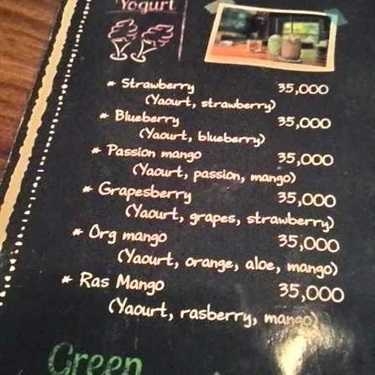 Thực đơn- F Cafe - Trần Quốc Toản