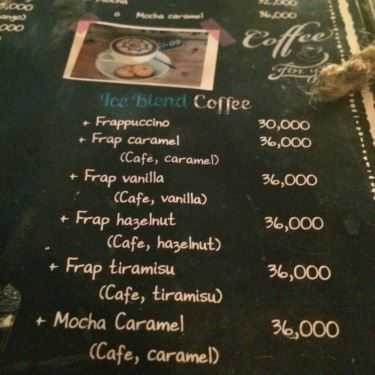 Thực đơn- F Cafe - Trần Quốc Toản