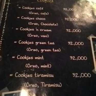 Thực đơn- F Cafe - Trần Quốc Toản