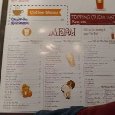 Thực đơn- Cafe FINE TEA