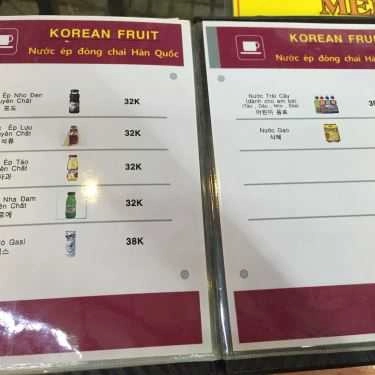 Thực đơn- Fansipan - Korean Coffee