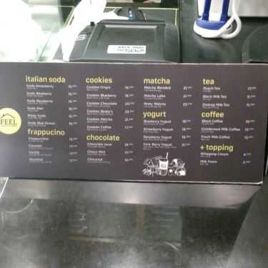 Thực đơn- Feel Coffee & Tea Express - Nguyễn Văn Bảo