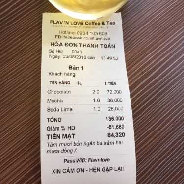 Tổng hợp- Flav 'n Love - Coffee & Tea