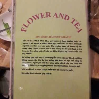 Thực đơn- Coffee Flower & Tea