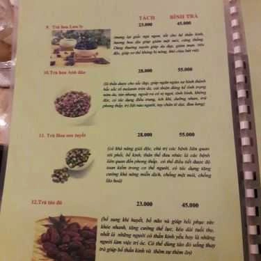 Thực đơn- Coffee Flower & Tea