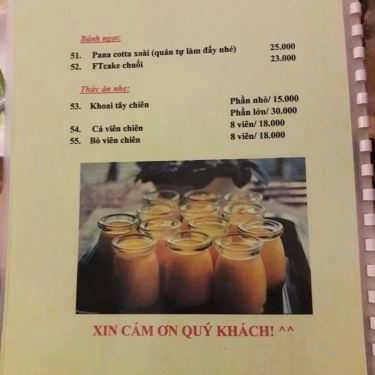 Thực đơn- Coffee Flower & Tea