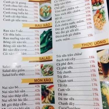 Thực đơn- Shop online Foodbike - Giao Thức Ăn Đêm