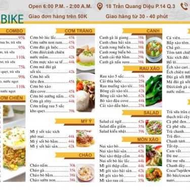 Thực đơn- Shop online Foodbike - Giao Thức Ăn Đêm