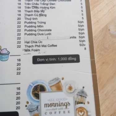 Thực đơn- Fox Coffee - Nguyễn Duy Trinh