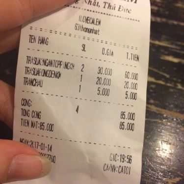 Thực đơn- Fox Coffee