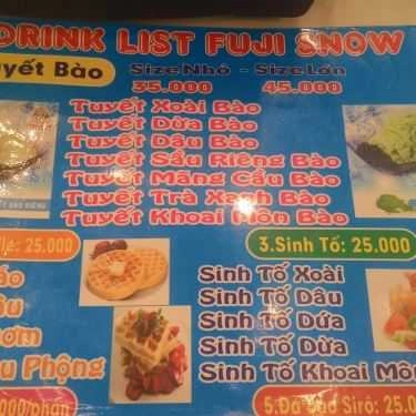 Thực đơn- Cafe Fuji Snow - AEON Mall
