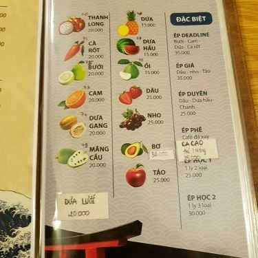 Thực đơn- Cafe Futomi Nara Kissaten - Trà Quán Nhật