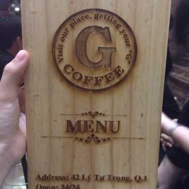 Thực đơn- G Coffee - Lý Tự Trọng