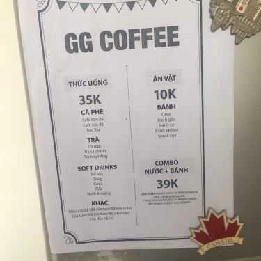 Thực đơn- GET Boardgames Coffee