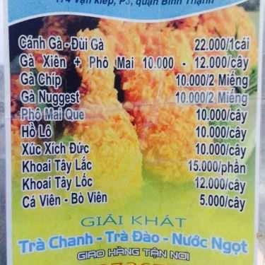 Thực đơn- Ăn vặt Gà Rán - Vạn Kiếp