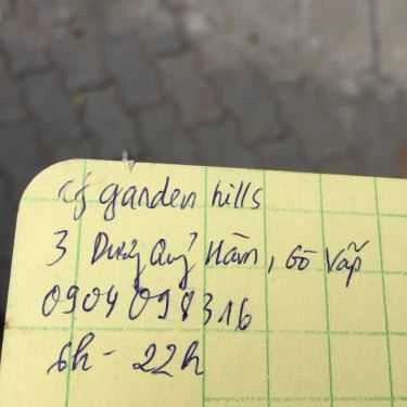 Tổng hợp- Garden Hills Coffee