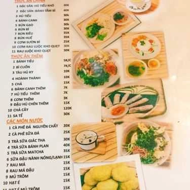 Thực đơn- Quán Ăn Giác Tha - Quán Chay